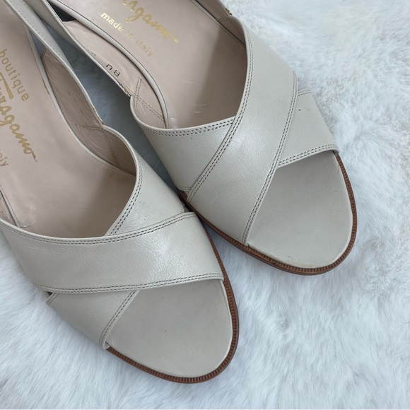 Salvatore Ferragamo Slingback Open Toes Sandals | 6-1/2 - Picture 4 of 10